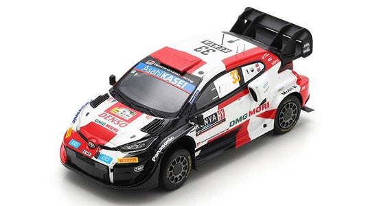 MODELE REDUIT COMPATIBLE AVEC TOYOTA YARIS N.33 2ème RALLYE SAFARI KENYA 2022 E.EVANS-S.MARTIN 1:43 SPARK MODEL S6708