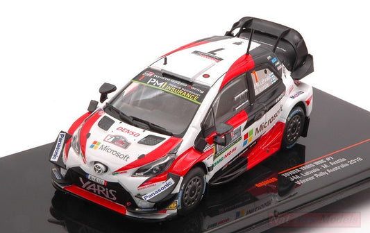 SCALE MODEL COMPATIBLE WITH TOYOTA YARIS WRC N.7 WINN.RALLY AUSTRALIA 2018 LATVALA-ANTILLA 1:43 IXO MODEL RAM689