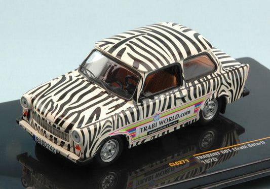 MODELLINO IN SCALA COMPATIBILE CON TRABANT 601 (REABI SAFARI) 1970 TRABI WORLD.COM 1:43 IXO MODEL CLC271