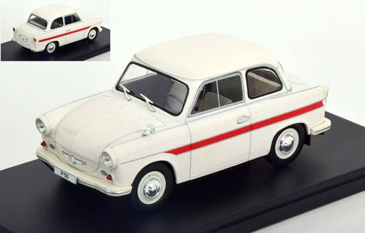 SCALE MODEL COMPATIBLE WITH TRABANT P 50 1959 LIGHT BEIGE 1:24 WHITEBOX WB124186