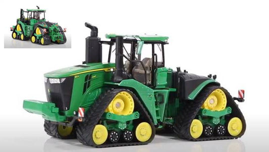 MODELLINO IN SCALA COMPATIBILE CON TRATTORE A CINGOLI TRIANGOLARI JOHN DEERE 9RX 1:32 BRITAINS LC43300