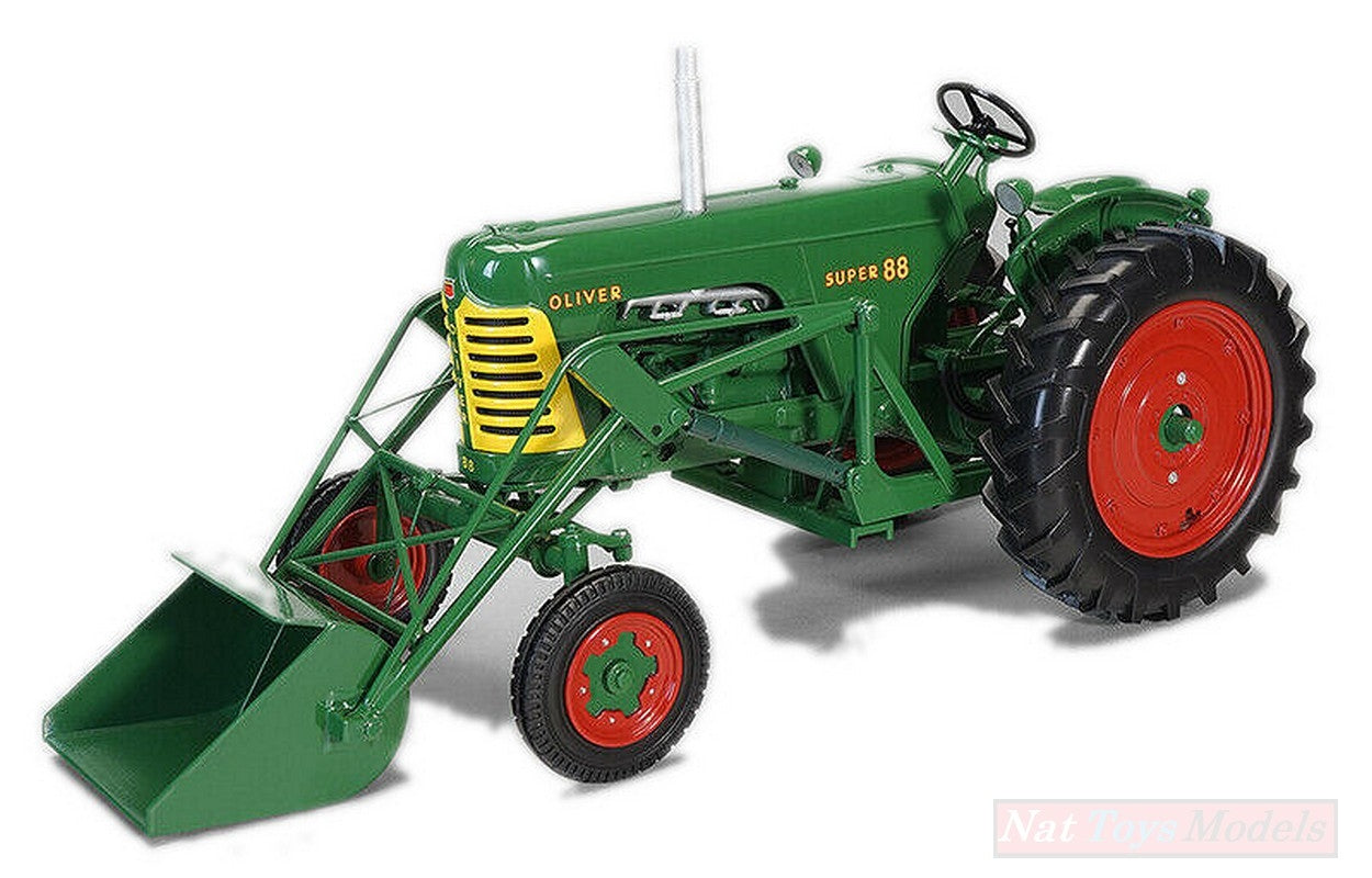 MODÈLE RÉDUIT COMPATIBLE AVEC TRACTEUR OLIVER 88 AVEC CHARGEUR FRONTAL 1:16 SPECCAST SCT701