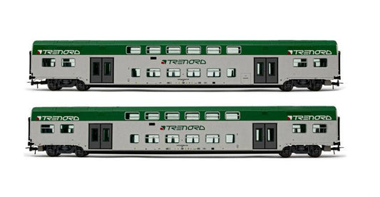 SCALE MODEL COMPATIBLE WITH TRENORD 2 INTERMEDIATE CARS 1:87 LIMA HL5055