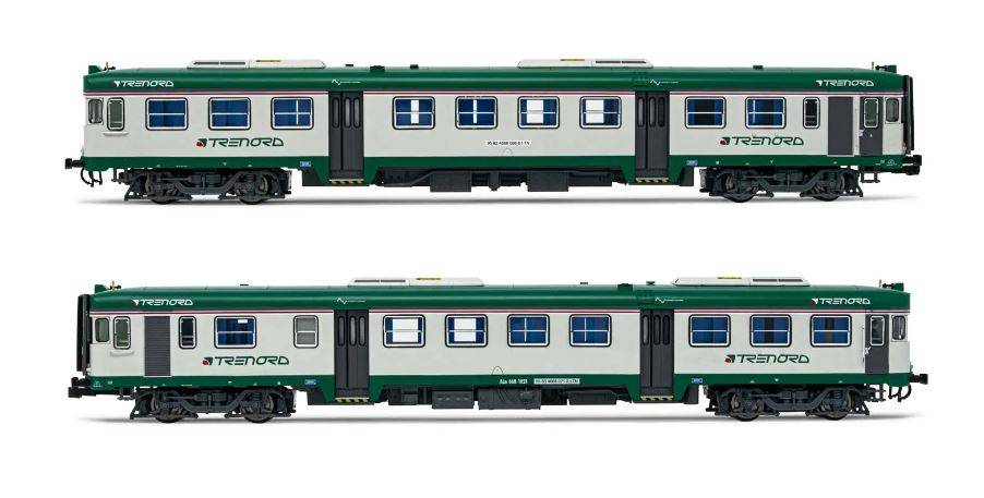 MODÈLE RÉDUIT COMPATIBLE AVEC PACK DE 2 WAGONS DIESEL TRENORD 1:87 LIMA HL2655