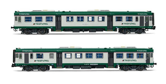 SCALE MODEL COMPATIBLE WITH TRENORD 2-UNIT PACK OF DIESEL RAILCARS 1:87 LIMA HL2655