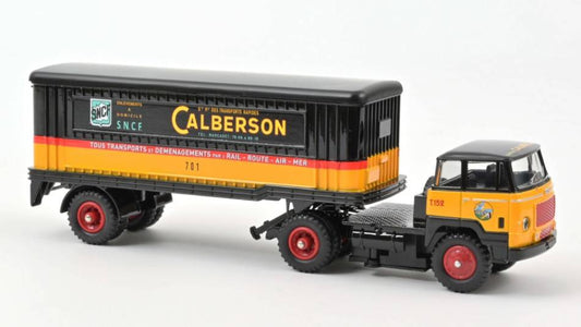 MODÈLE RÉDUIT COMPATIBLE AVEC UNIC ESTEREL CALBERSON ET REMORQUE 1:43 NOREV NVCL5511