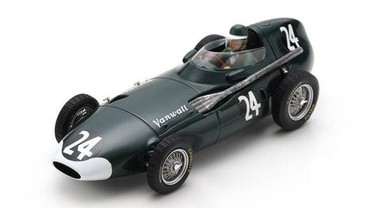 SCALE MODEL COMPATIBLE WITH VANWALL VW2 MIKE HAWTHORN 1956 N.24 FRENCH GP 1:43 SPARK MODEL S7204