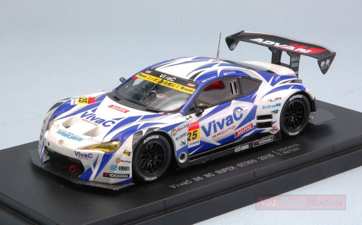SCALE MODEL COMPATIBLE WITH VivaC 86 MC N.25 WINNER SUGO SUPER GT 300 2015 T.TSUCHIYA-T.MATSUI 1:43 EBBRO EB45303