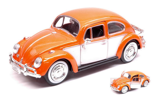 SCALE MODEL COMPATIBLE WITH VOLKSWAGEN BEETLE ORANGE 1:24 MOTORMAX MTM79559OR