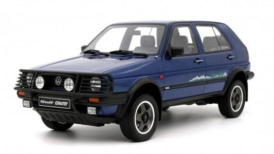 SCALE MODEL COMPATIBLE WITH VOLKSWAGEN GOLF II COUNTRY 1990 BLUE 1:18 OTTOMOBILE OT973