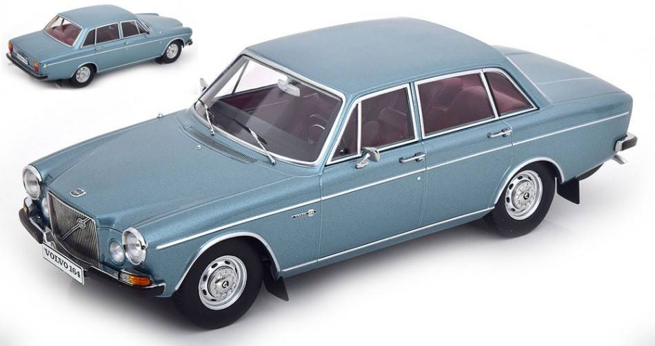MODELLINO IN SCALA COMPATIBILE CON VOLVO 164 1970 METALLIC BLUE 1:18 TRIPLE 9 T9-1800372