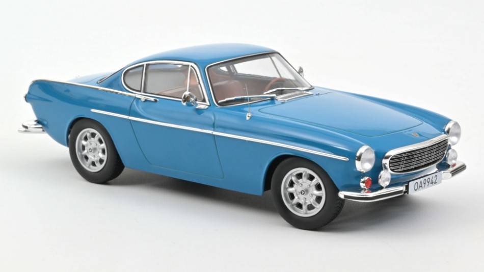 MODELE REDUIT COMPATIBLE AVEC VOLVO 1800 S 1969 BLEU MOYEN 1:18 NOREV NV188702