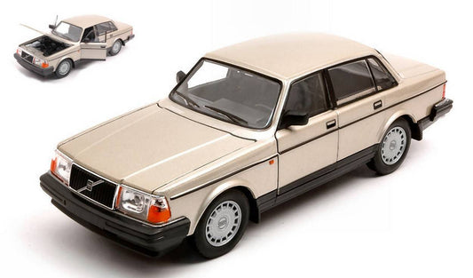 MODELE REDUIT COMPATIBLE AVEC VOLVO 240 GL OR MÉTALLIQUE 1:24 WELLY WE24102GD