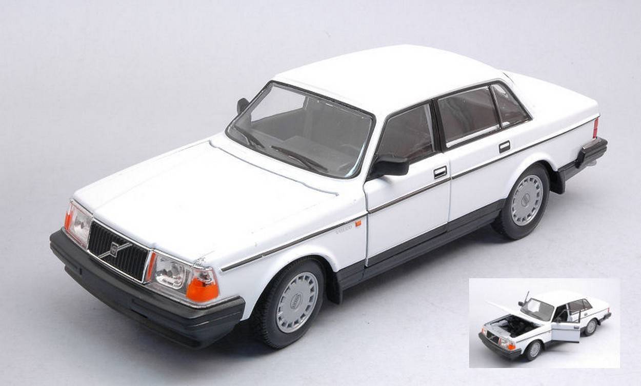 MODELE REDUIT COMPATIBLE AVEC VOLVO 240 GL BLANC 1:24 WELLY WE24102W MODEL