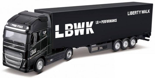 MODELE REDUIT COMPATIBLE AVEC VOLVO FH16 GLOBETROTTER 750 XXL LBWK 1:43 BURAGO BU31461L