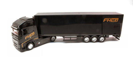 MODELE REDUIT COMPATIBLE AVEC VOLVO FH16 GLOBETROTTER 750 XXL - LBWK NOIR 1:43 BURAGO BU31461V