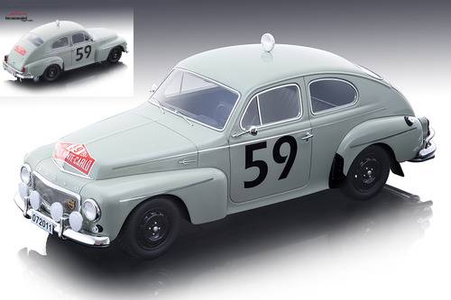 MODÈLE RÉDUIT COMPATIBLE AVEC VOLVO PV544 N.59 6ème RALLYE DE MONTE CARLO 1964 T.TRANA-S.LINDSTROM 1:18 TECNOMODEL TMD18106C