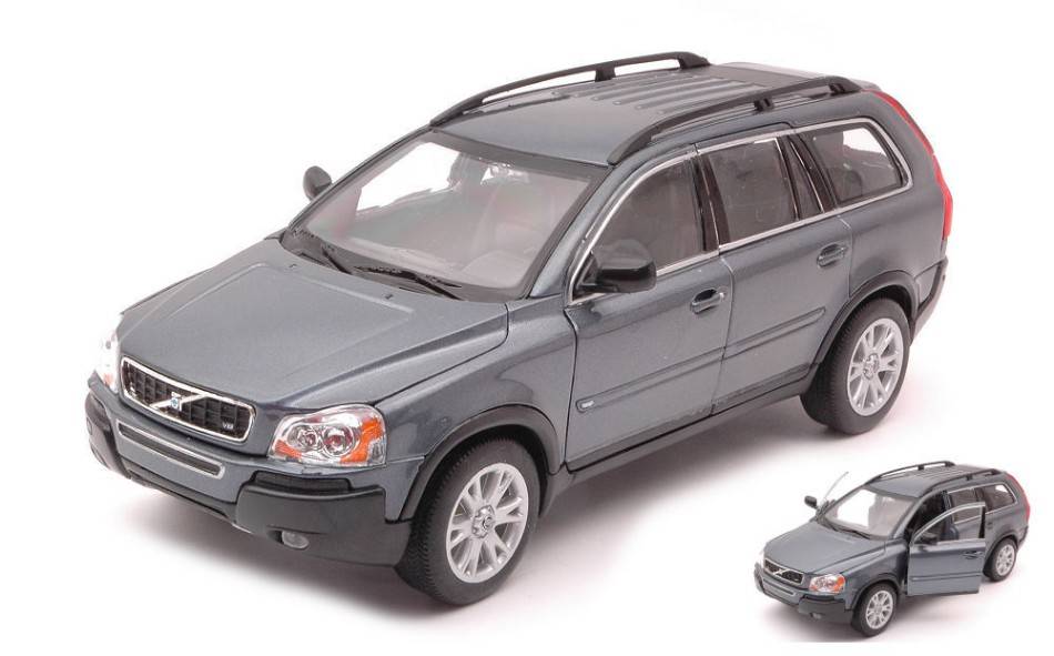 SCALE MODEL COMPATIBLE WITH VOLVO XC90 2003 GRAPHITE-BLUE 1:24 WELLY WE22460GR