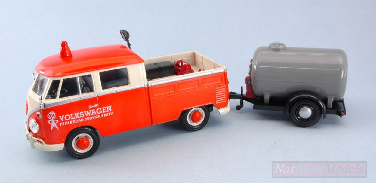 SCALE MODEL COMPATIBLE WITH VW 12 PICK UP "ROAD SERVICE SET" 1:24 MOTORMAX MTM79674