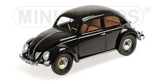 MODELLINO IN SCALA COMPATIBILE CON VW 1200 1949 BLACK 1:18 MINICHAMPS PM107054001