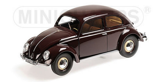 MODELLINO IN SCALA COMPATIBILE CON VW 1200 1949 BROWN 1:18 MINICHAMPS PM107054002