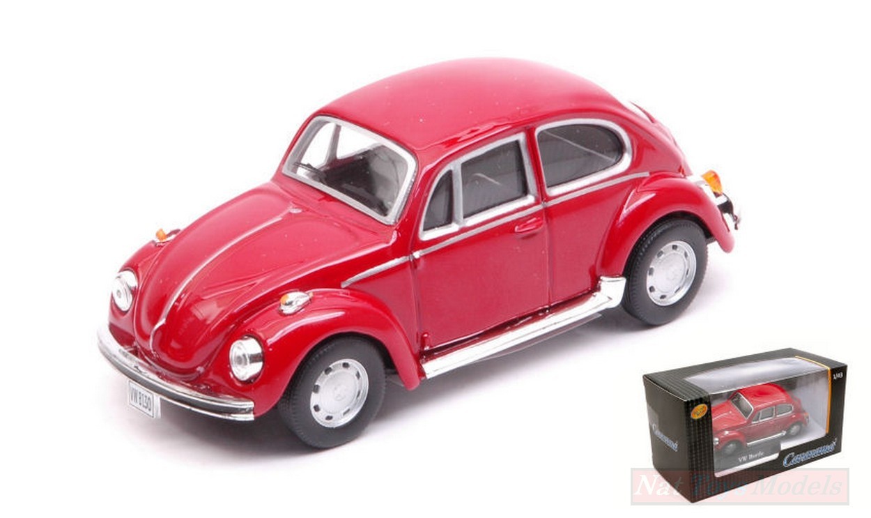MODELLINO IN SCALA COMPATIBILE CON VW BEETLE 1302S RED 1:43 CARARAMA CA10550