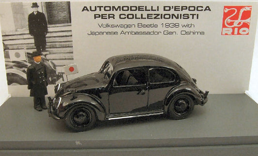 SCALE MODEL COMPATIBLE WITH VW BEETLE 1939 JAPANESE AMBASSADOR 1:43 RIO RI4247P