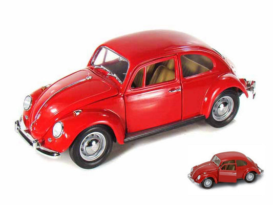 MODELLINO IN SCALA COMPATIBILE CON VW BEETLE 1967 RED 1:18 YAT MING YM92078RD