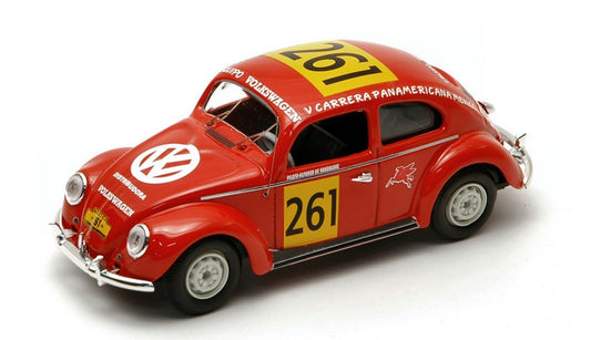 MODELE REDUIT COMPATIBLE AVEC VW COCCINELLE N.261 78ème C.PANAMERICANA 1954 DE HOHENLOHE-ALVAREZ 1:43 RIO RI4197