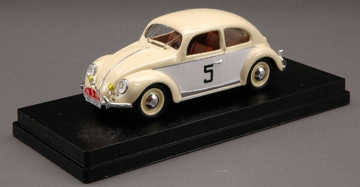 SCALE MODEL COMPATIBLE WITH VW BEETLE N.5 24th M.CARLO 1956 PATTHEY/RENAUD 1:43 RIO RI4267
