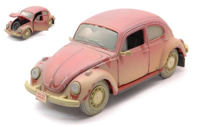 SCALE MODEL COMPATIBLE WITH VW BEETLE "OLD FRIEND" DIRTY VERSION RED 1:24 MAISTO MI32106