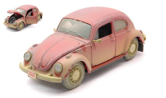 SCALE MODEL COMPATIBLE WITH VW BEETLE "OLD FRIEND" DIRTY VERSION RED 1:24 MAISTO MI32106