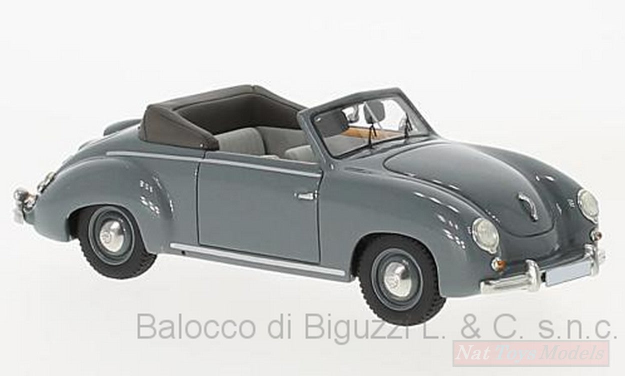 SCALE MODEL COMPATIBLE WITH VW DANNEHAUR AND STAUSS CONVERTIBLE 1951 GRAY 1:43 NEO SCALE MODELS NEO47325