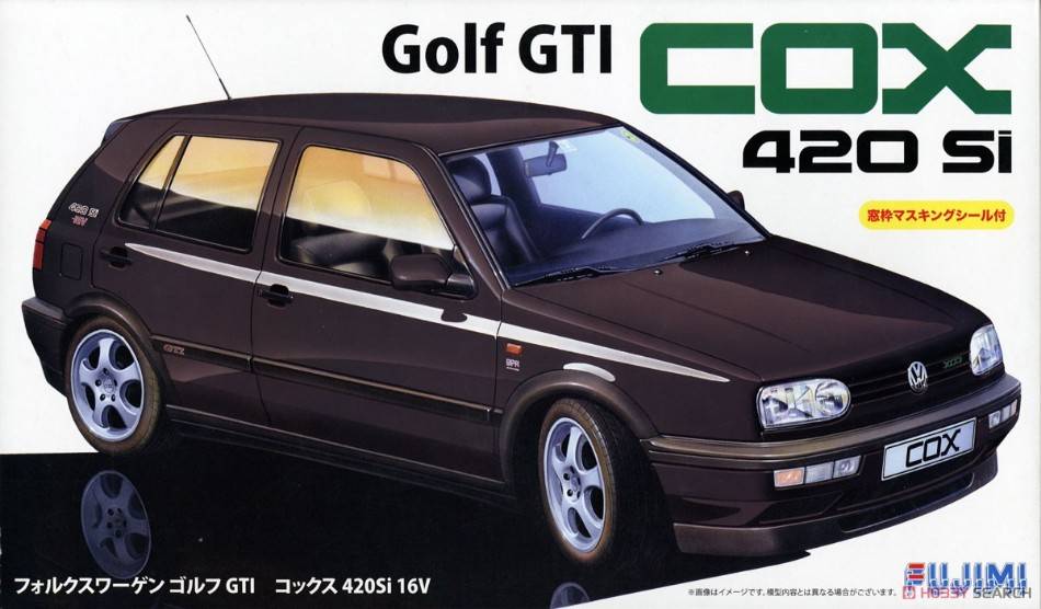 SCALE MODEL COMPATIBLE WITH VW GOLF COX 420 SI DARK GRAY 1:24 FUJIMI FJ126760