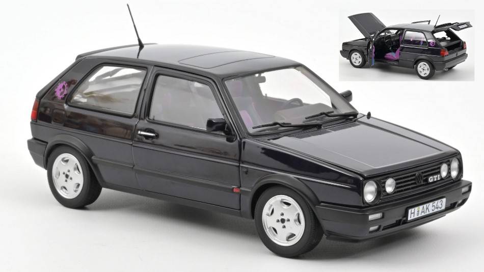 MODELLINO IN SCALA COMPATIBILE CON VW GOLF GTI FIRE & ICE 1991 PURPLE METALLIC 1:18 NOREV NV188558