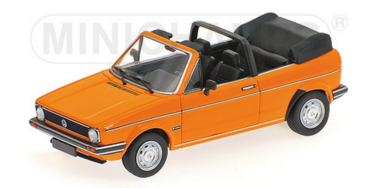 SCALE MODEL COMPATIBLE WITH VW GOLF I CABRIO 1980 ORANGE 1:43 MINICHAMPS PM400055131