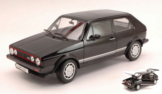 MODELE REDUIT COMPATIBLE AVEC VW GOLF I GTI 1976 NOIR 1:18 WELLY WE8039BK