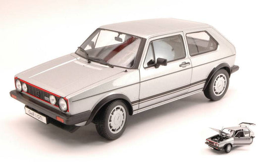 SCALE MODEL COMPATIBLE WITH VW GOLF I GTI 1976 SILVER 1:18 WELLY WE8039S