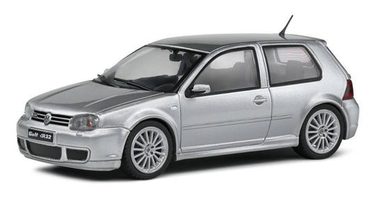 MODELLINO IN SCALA COMPATIBILE CON VW GOLF IV R32 2003 SILVER 1:43 SOLIDO SL4313602