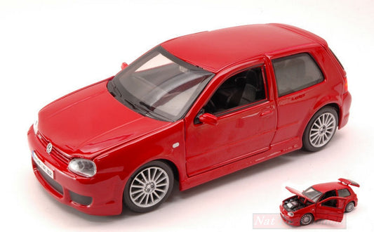 SCALE MODEL COMPATIBLE WITH VW GOLF R32 2002 RED 1:24 MAISTO MI31290R