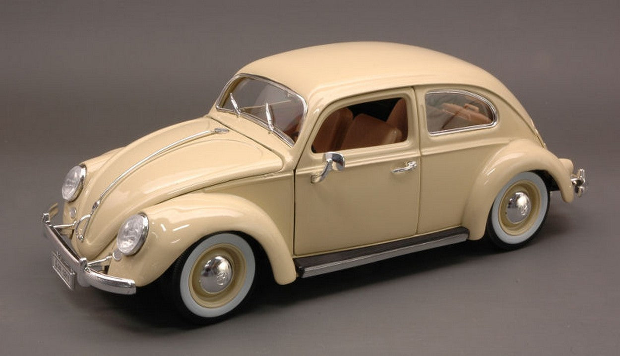 MODELE REDUIT COMPATIBLE AVEC VW KAFER BEETLE 1955 CRÈME 1:18 BURAGO BU12029CR