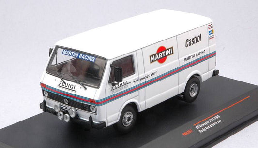 MODELE REDUIT COMPATIBLE AVEC VW LT28 SWB MARTINI RACING RALLY ASSISTANCE VAN 1:43 IXO MODEL RAC357