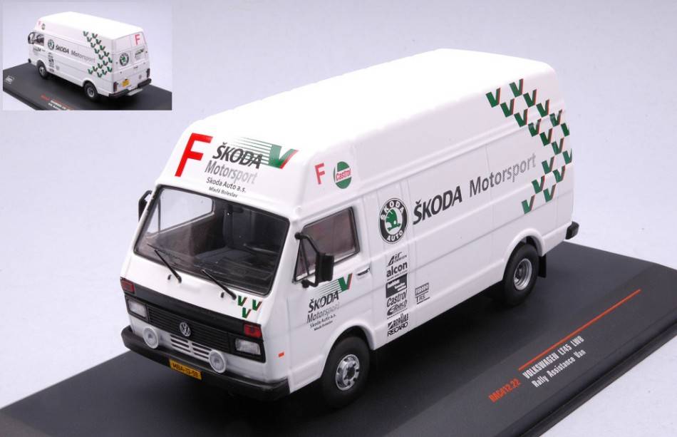 MODELE REDUIT COMPATIBLE AVEC VW LT45 LWB SKODA MOTORSPORT 1:43 IXO MODEL RAC412.22