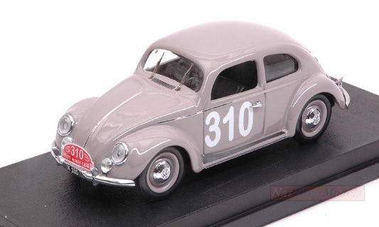 SCALE MODEL COMPATIBLE WITH VW BEETLE N.310 248th MONTE CARLO 1954 P.MOURIER-B.RAMSING 1:43 RIO RI4558