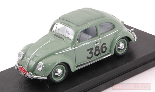 SCALE MODEL COMPATIBLE WITH VW BEETLE N.386 98th MONTE CARLO 1954 PRAGER-CULBERT 1:43 RIO RI4580