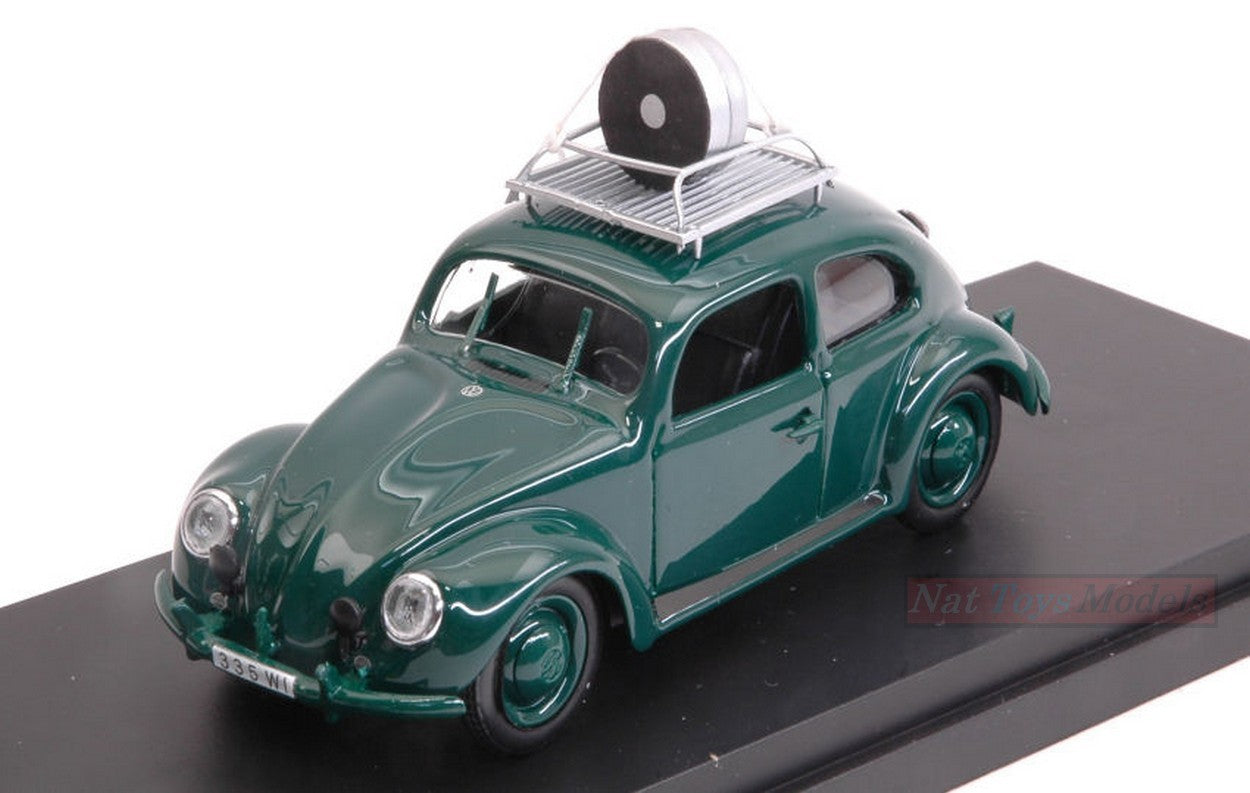 MODELE REDUIT COMPATIBLE AVEC VW BEETLE WIESBADEN POLICE CONTROL SPEED CONTROL 1957 1:43 RIO RI4556