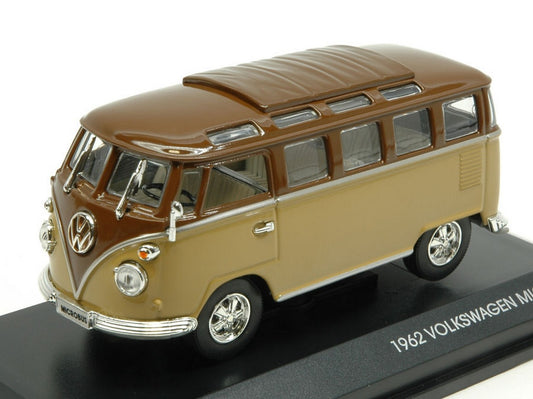 MODELE REDUIT COMPATIBLE AVEC VW MICROBUS 1962 2 TONS MARRON 1:43 YAT MING YM43209BN
