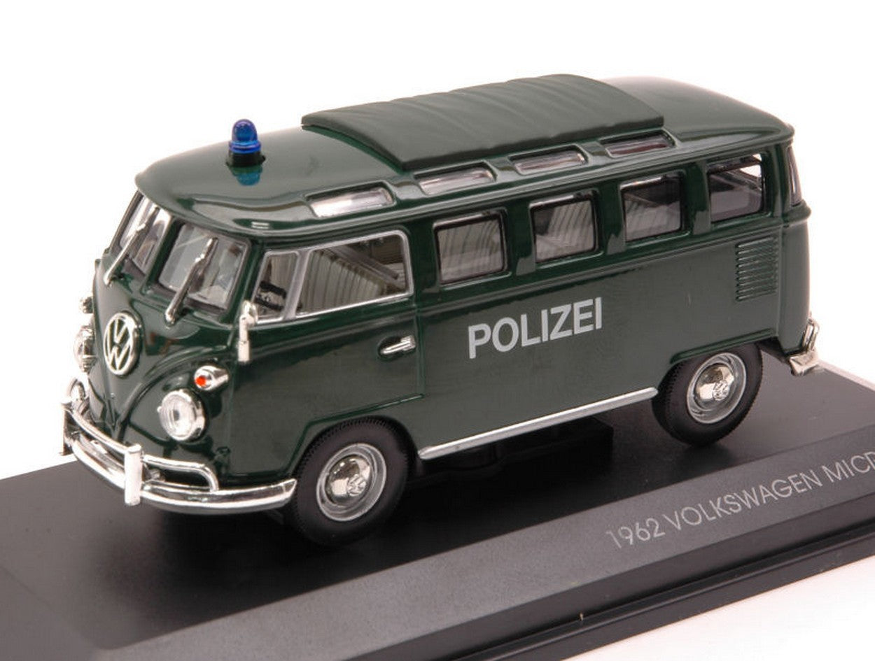 SCALE MODEL COMPATIBLE WITH VW MICROBUS POLIZEI 1:43 YAT MING YM43210