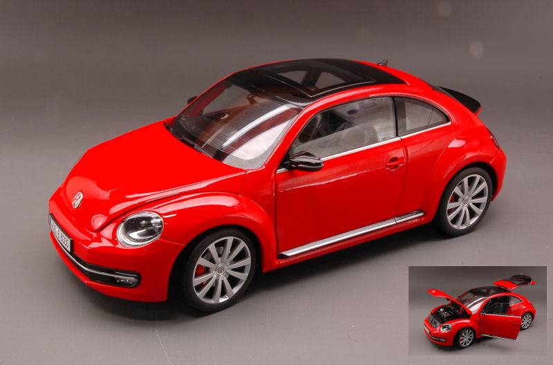 MODELE REDUIT COMPATIBLE AVEC VW NEW BEETLE 2012 ROUGE 1:18 WELLY WE4647
