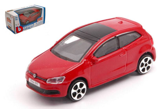 SCALE MODEL COMPATIBLE WITH VW POLO GTI MARK 5 RED 1:43 BURAGO BU30233R
